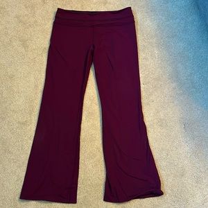 EUC ruffled lululemon groove pants